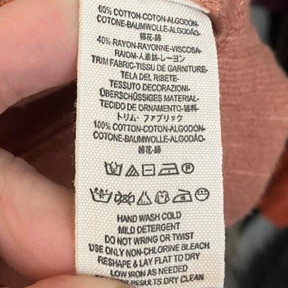 Free People Peach Highway Zip Front Grommet Detailing Cotton Blend Knit Vest - Picture 12 of 13